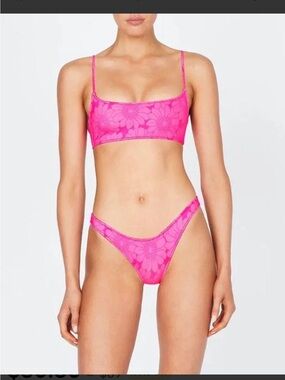 triangl swimwear Bright Pink Floral Bikini